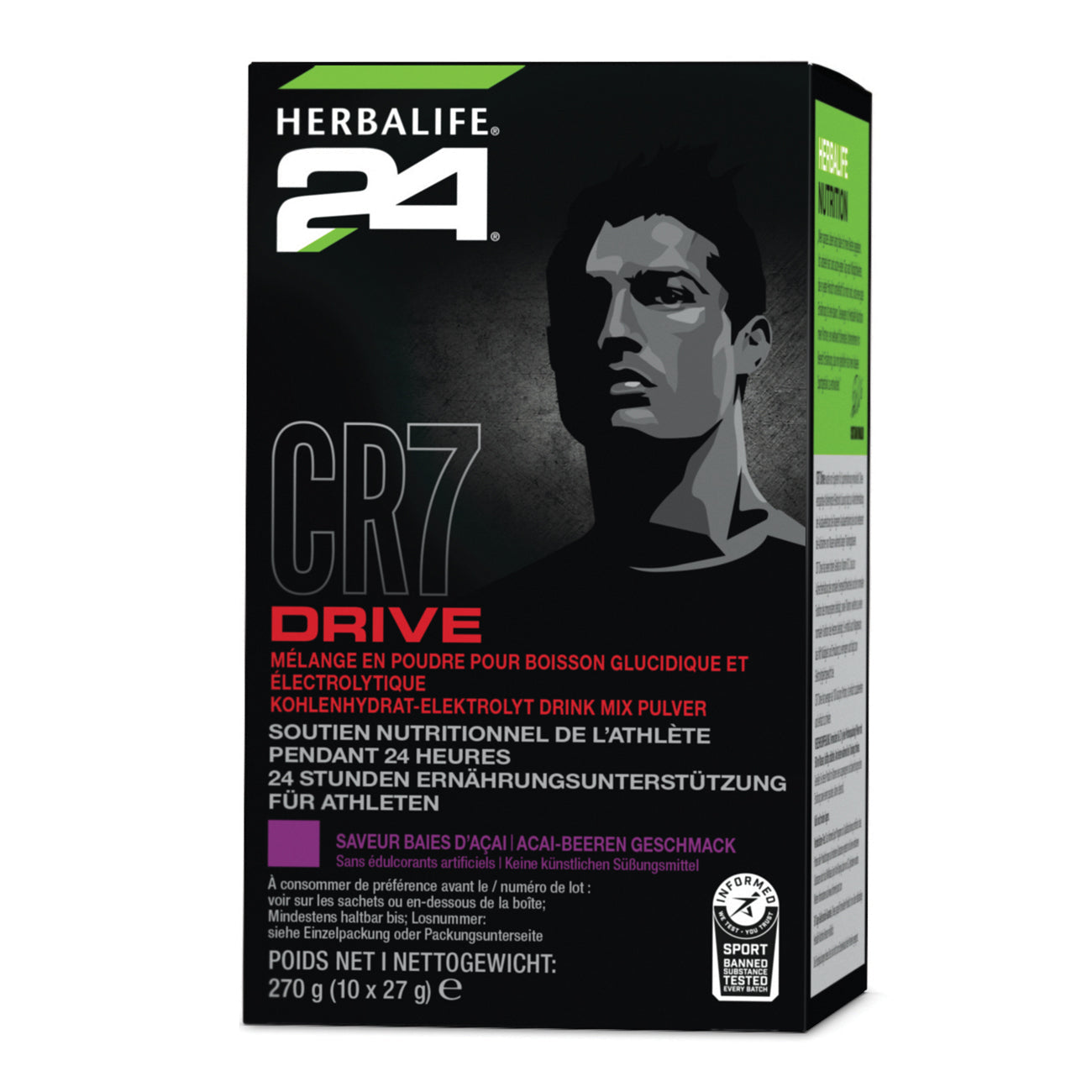 Herbalife CR7 Drive Acai-Beere, Portionspackungen 10 Portionen